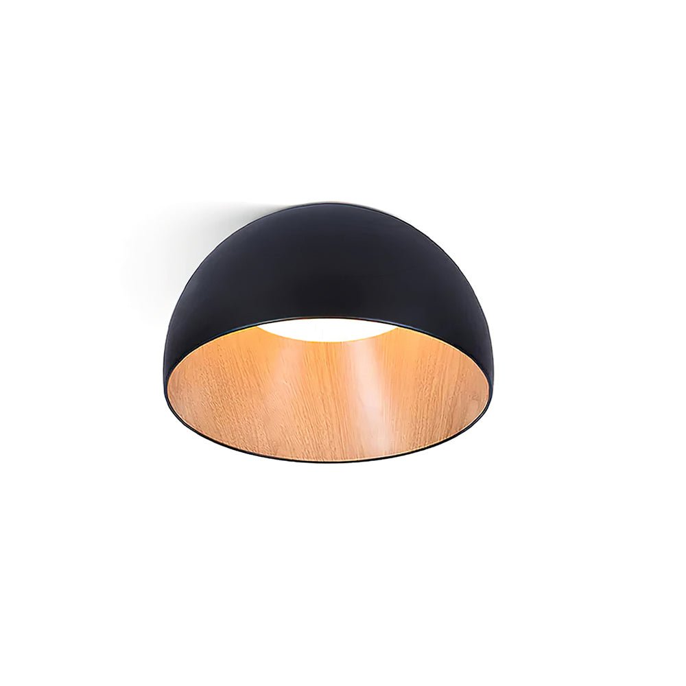 Coda lampada da soffitto a cupola in legno minimalista