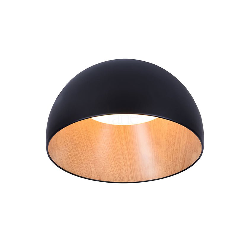 Coda lampada da soffitto a cupola in legno minimalista