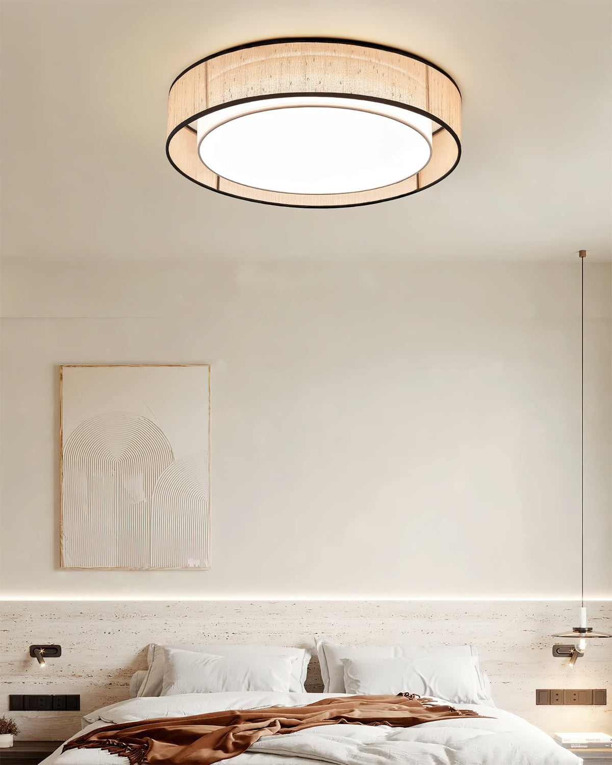 Fioiraya plafoniera in Giuta Beige
