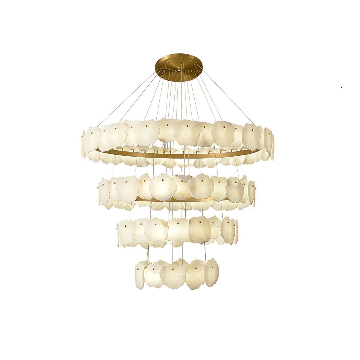 Albeine lampadario in alabastro di lusso