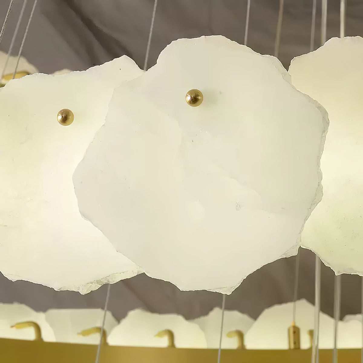 Albeine lampadario in alabastro di lusso
