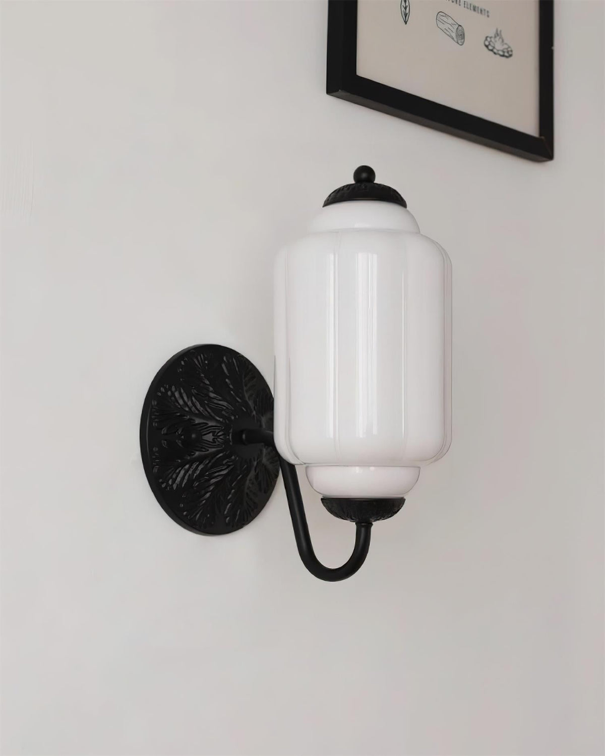 Melvane lampada da parete vintage in vetro Rosa