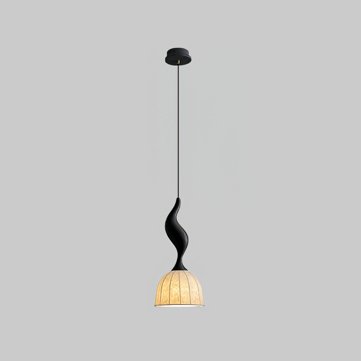 Colire Creativity lampada a sospensione in legno intrecciato