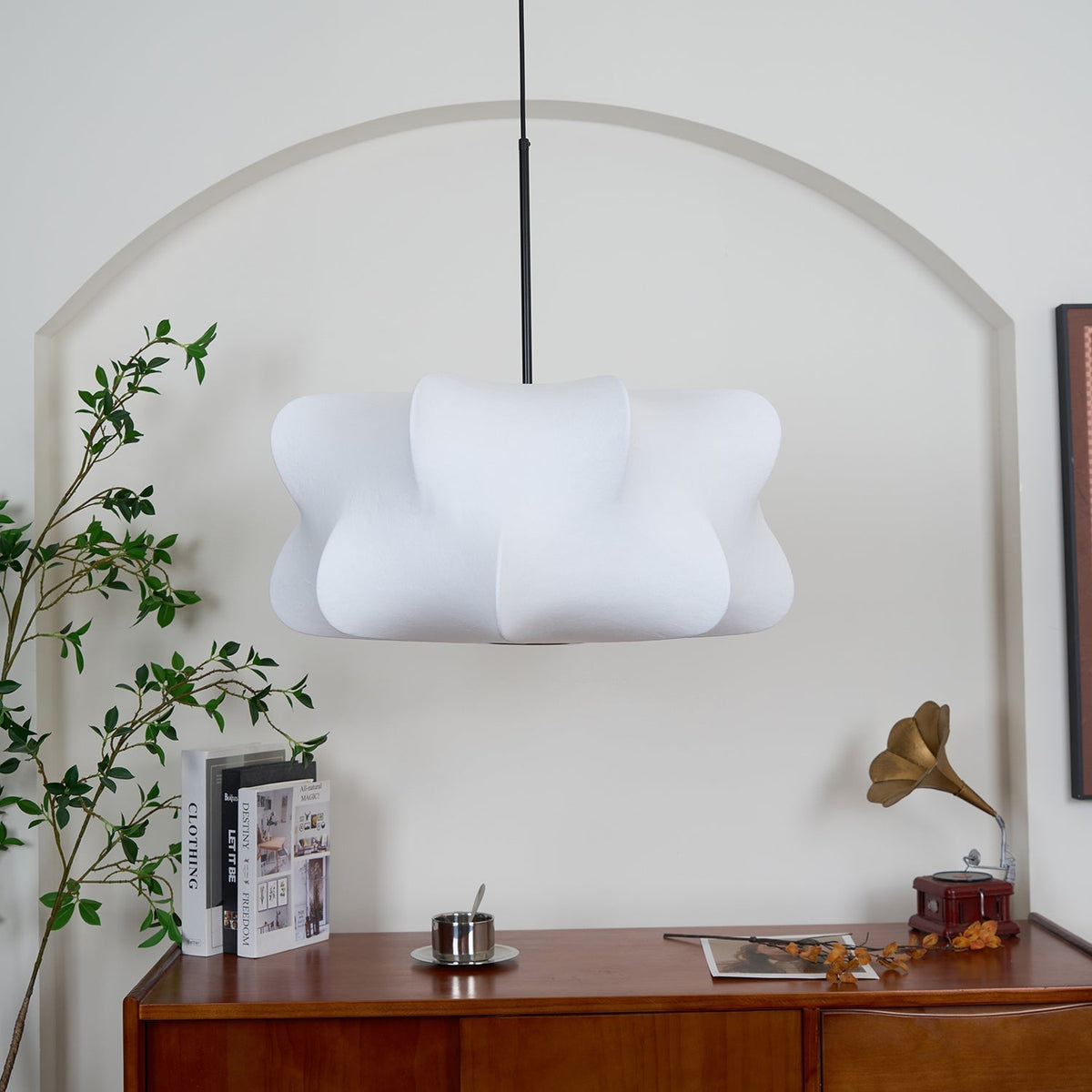 Bibi lampada a sospensione decorativa in seta nuvolosa