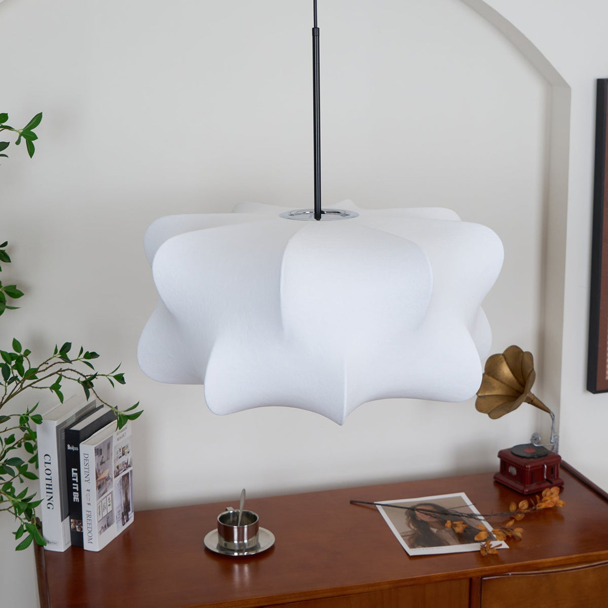 Bibi lampada a sospensione decorativa in seta nuvolosa
