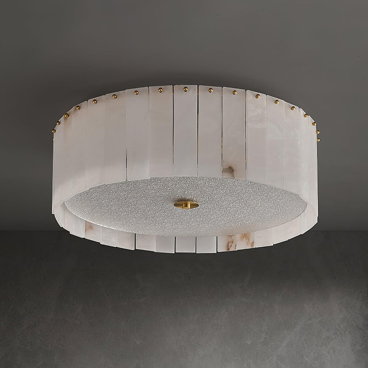 Elde lampada da soffitto in alabastro