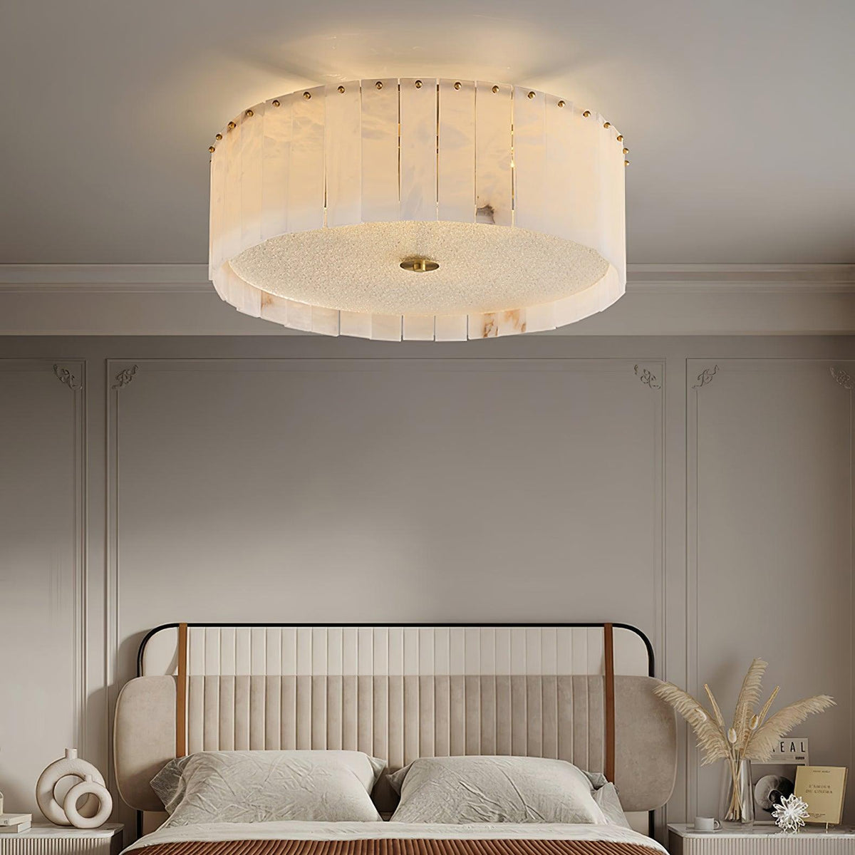 Elde lampada da soffitto in alabastro