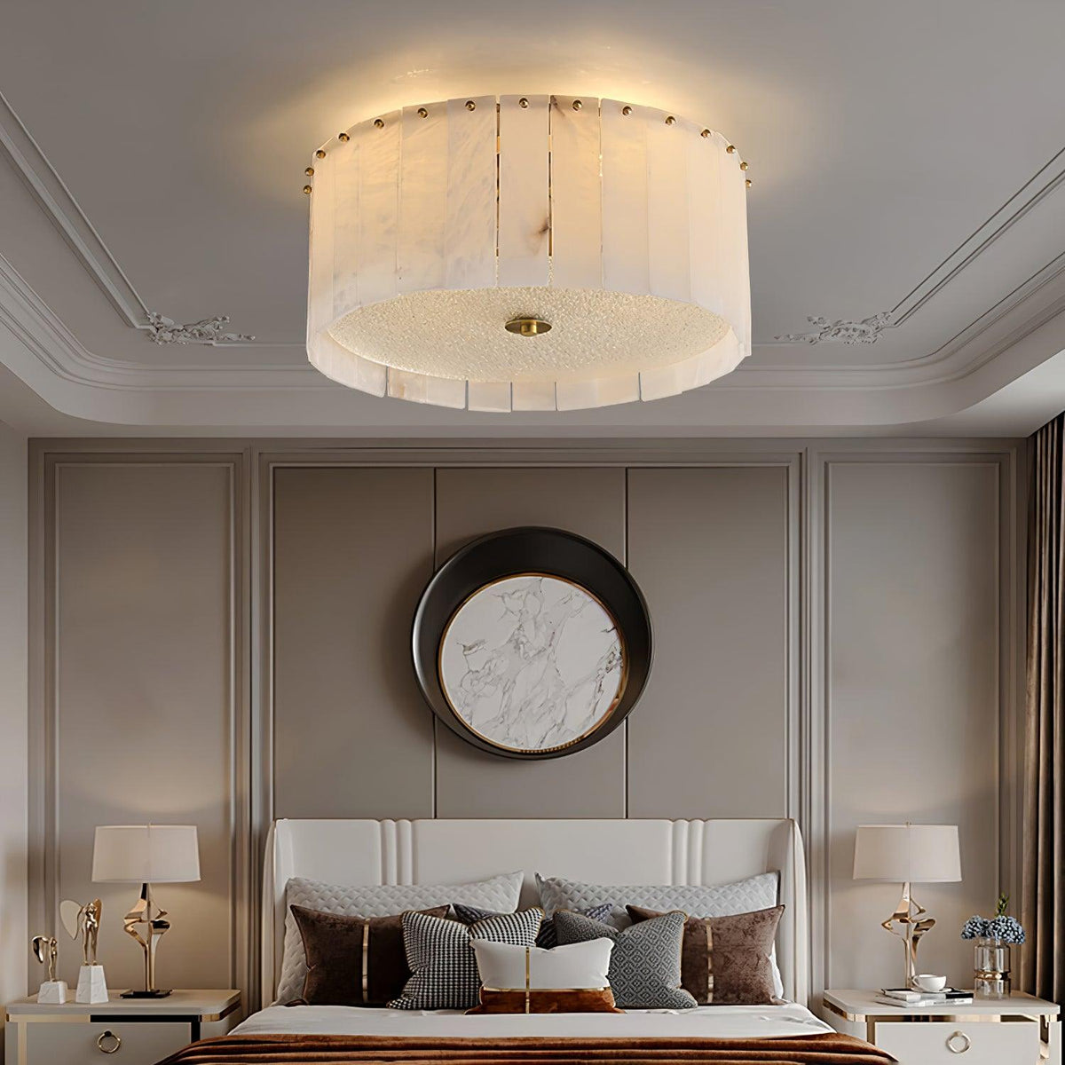 Elde lampada da soffitto in alabastro