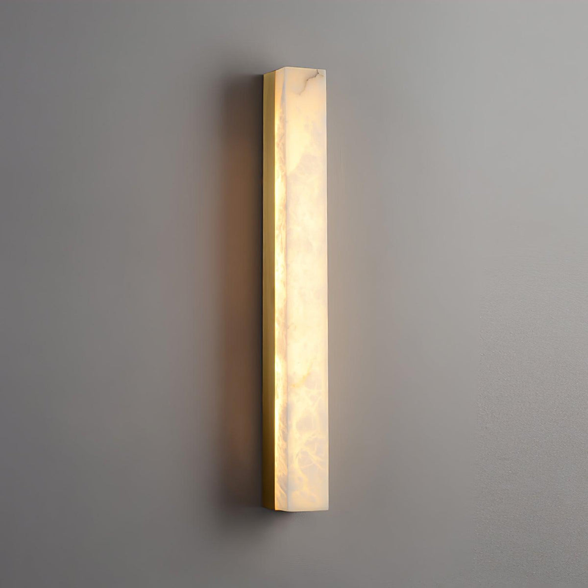 Nivearia lampada da parete minimalista in alabastro Rettangolare