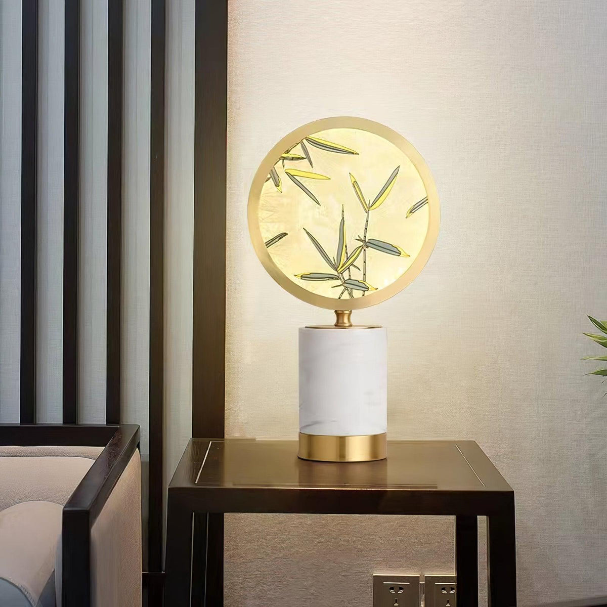 Bambino lampada da tavolo in marmo