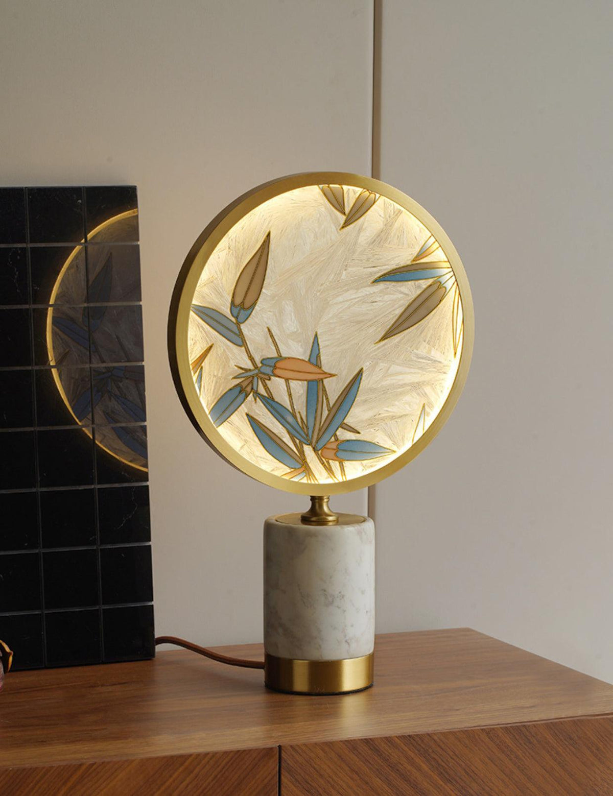 Bambino lampada da tavolo in marmo
