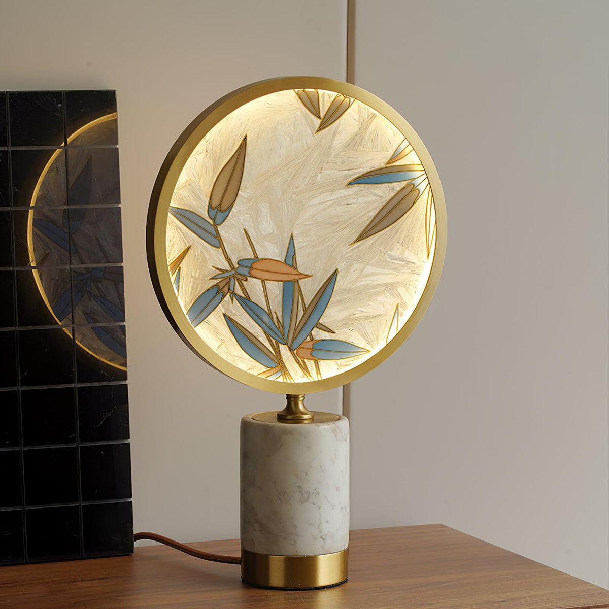 Bambino lampada da tavolo in marmo