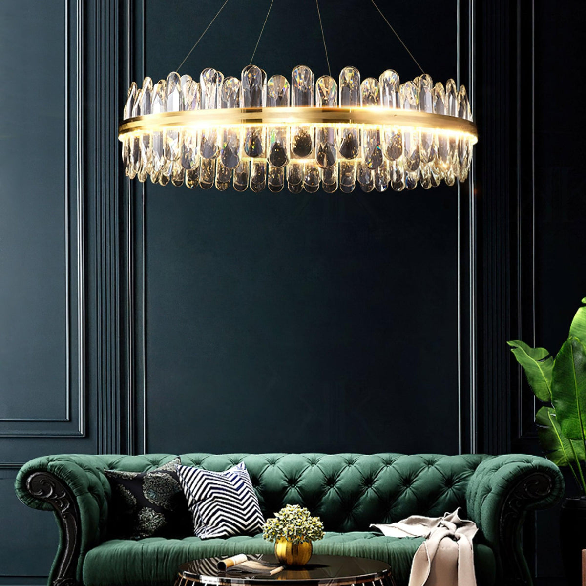 Xoriel lampadario Cristallo Postmoderno di lusso