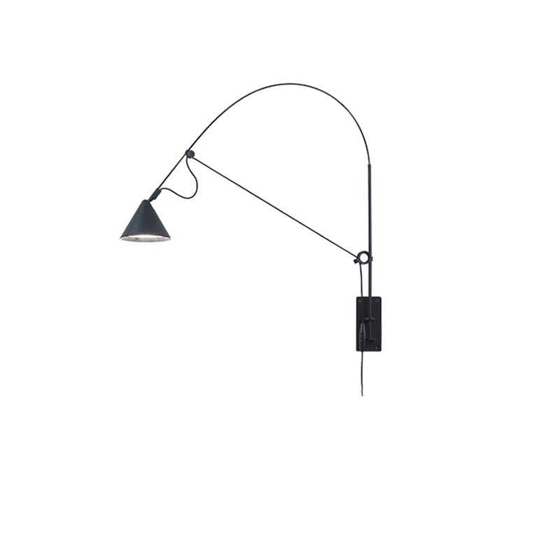Noraette lampada da parete Arco Cono minimalista