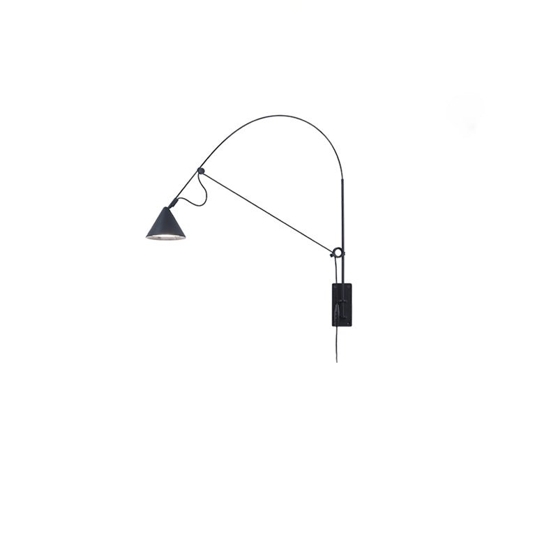 Noraette lampada da parete Arco Cono minimalista