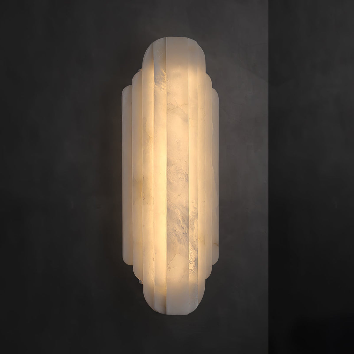 Avenanina lampada da parete in alabastro Stile Art Deco