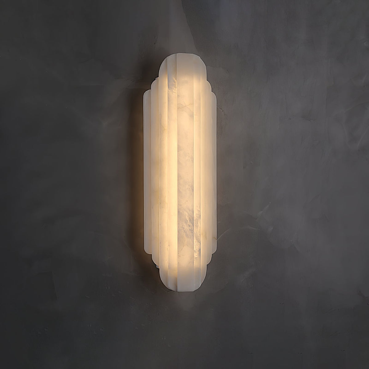 Avenanina lampada da parete in alabastro Stile Art Deco