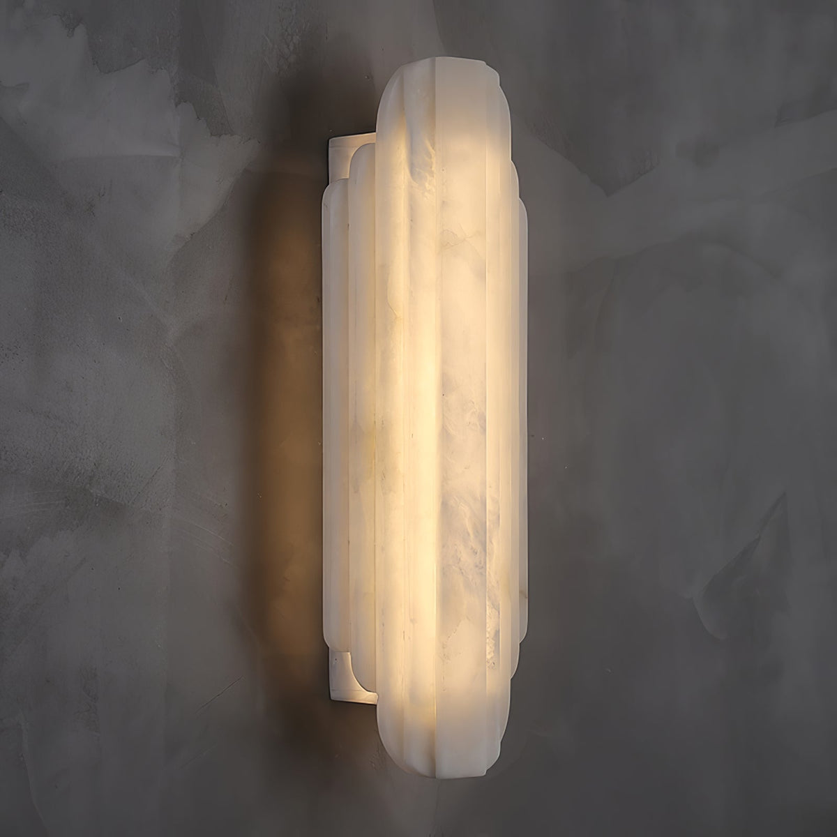 Avenanina lampada da parete in alabastro Stile Art Deco