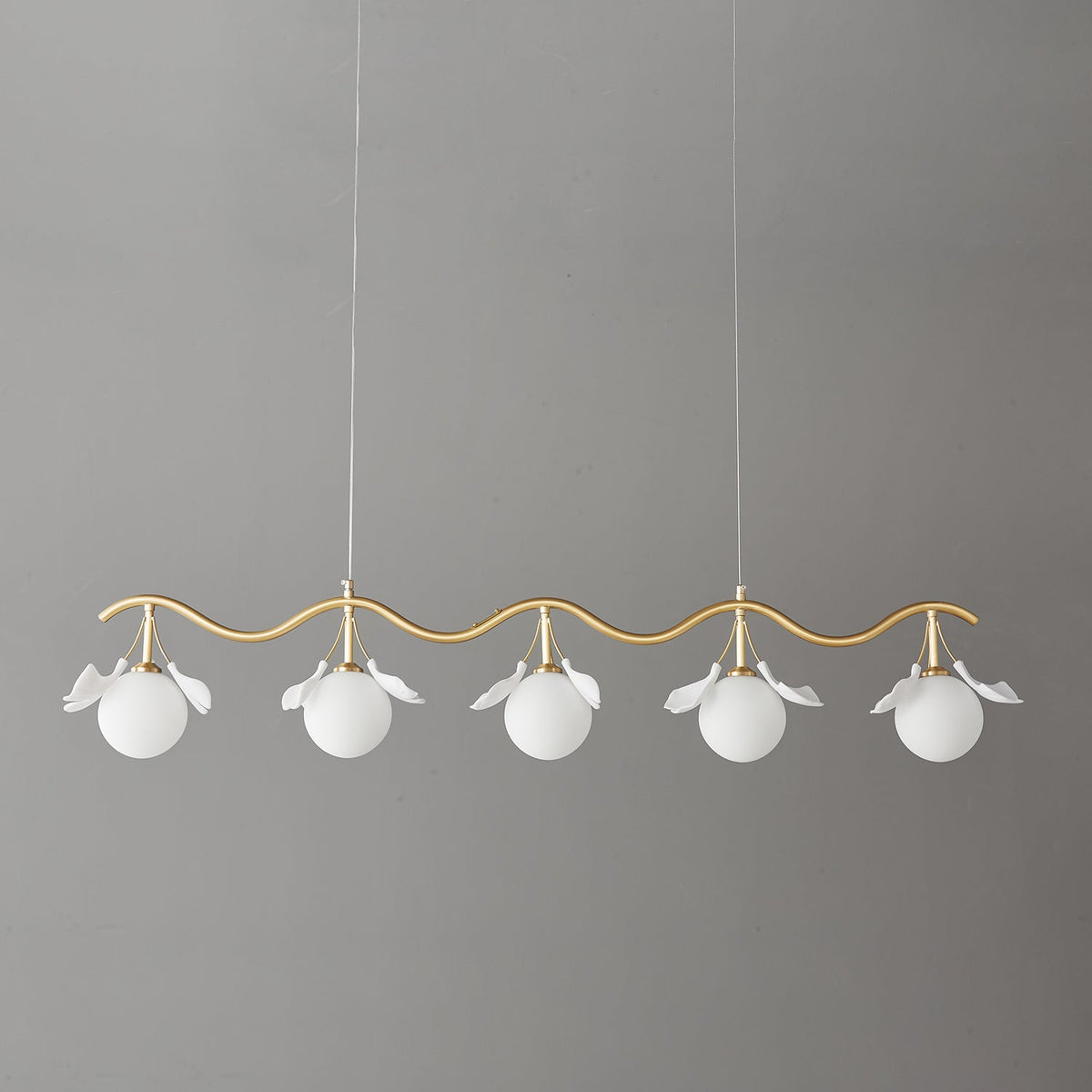 Hunell lampadario in ottone con Motivo Florale floreale
