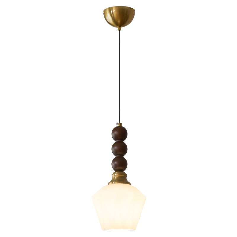 Vothaila lampada a sospensione Eleganza Tradizionale vintage in vetro e legno