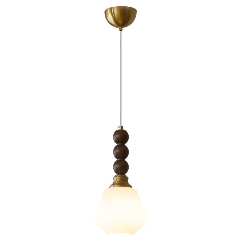 Vothaila lampada a sospensione Eleganza Tradizionale vintage in vetro e legno