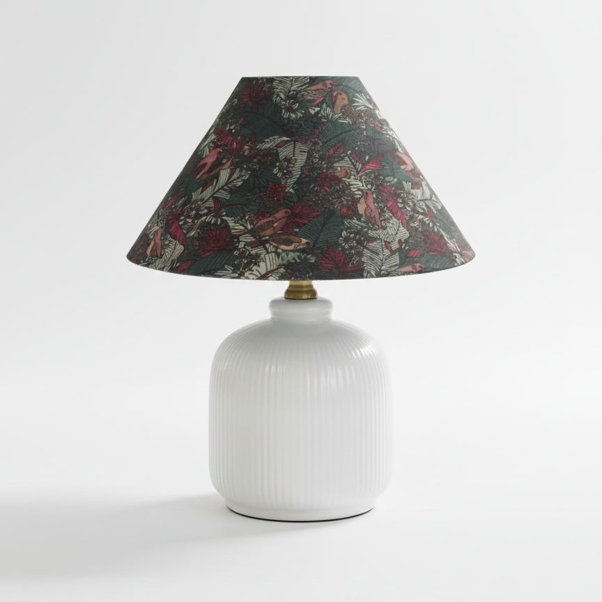 Selisia lampada da tavolo floreale