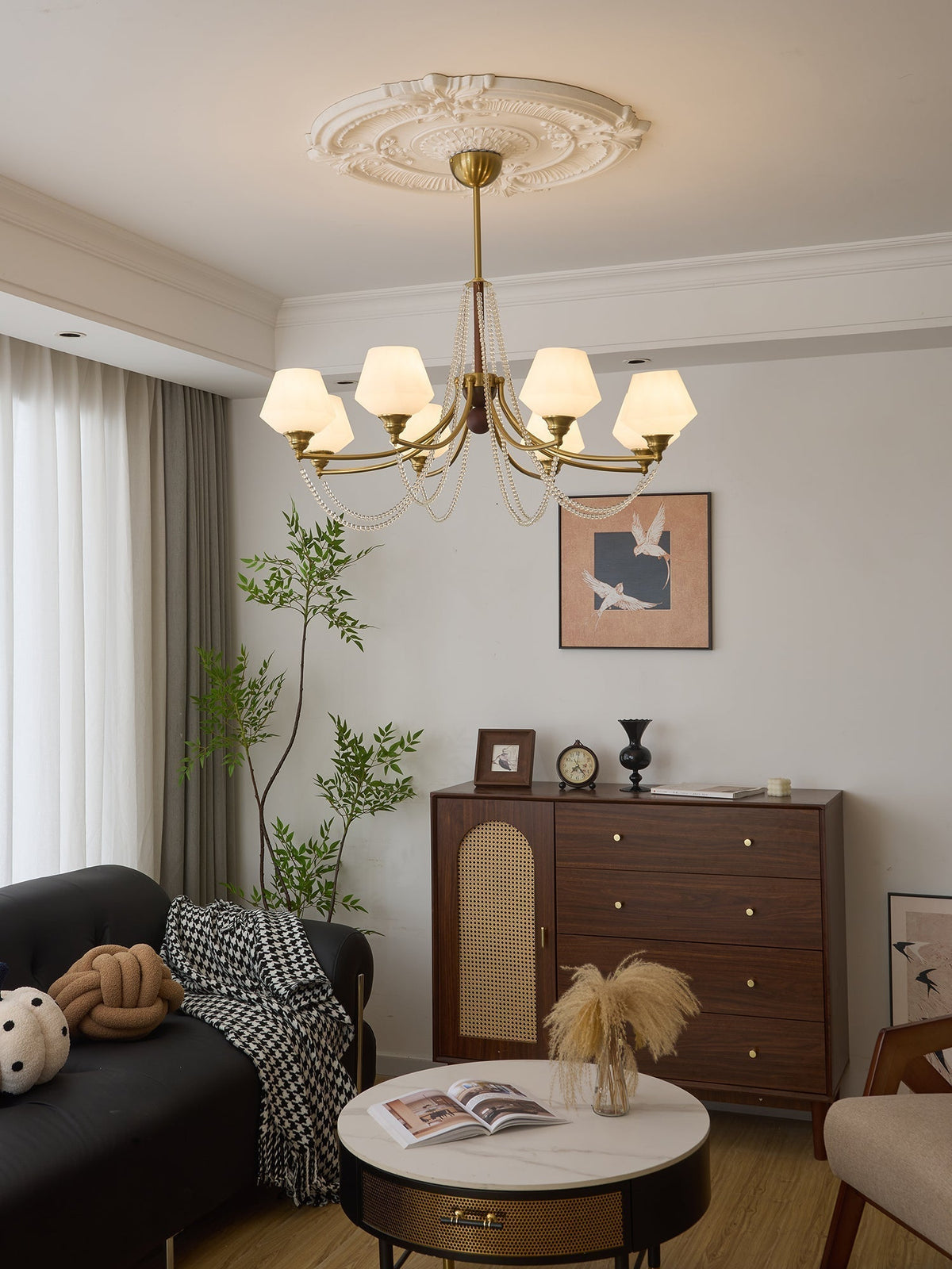 Othaus lampadario Eleganza vintage in legno Tradizionale