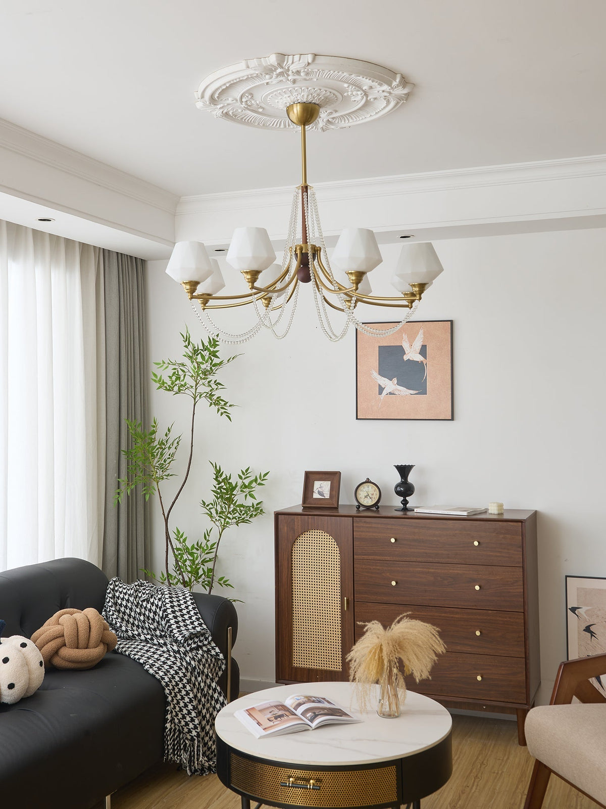 Othaus lampadario Eleganza vintage in legno Tradizionale