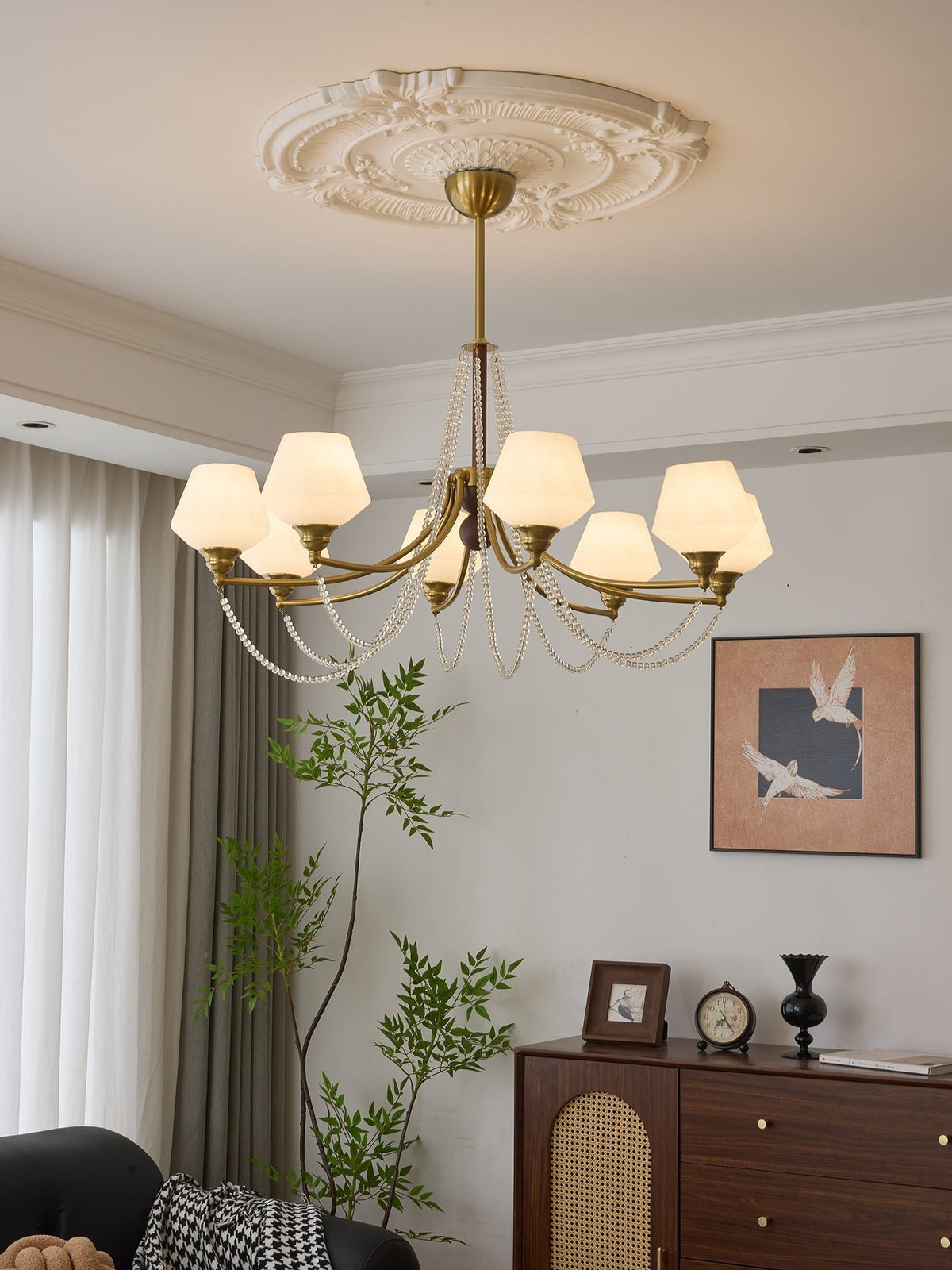 Othaus lampadario Eleganza vintage in legno Tradizionale