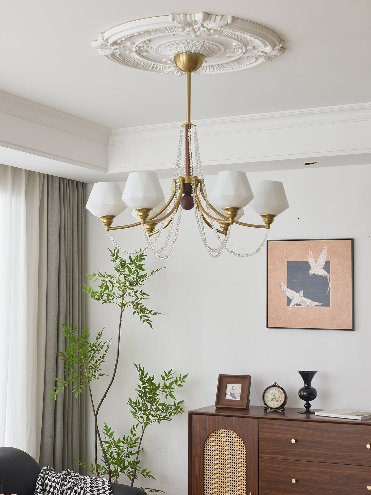 Othaus lampadario Eleganza vintage in legno Tradizionale