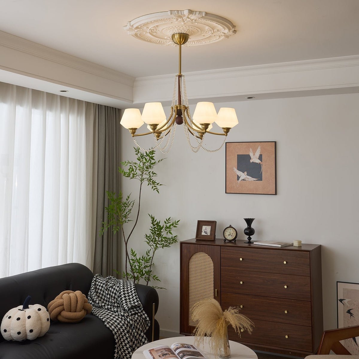 Othaus lampadario Eleganza vintage in legno Tradizionale