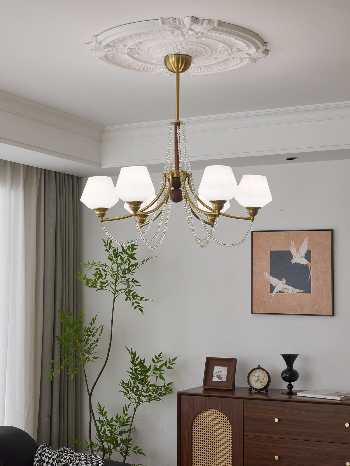 Othaus lampadario Eleganza vintage in legno Tradizionale