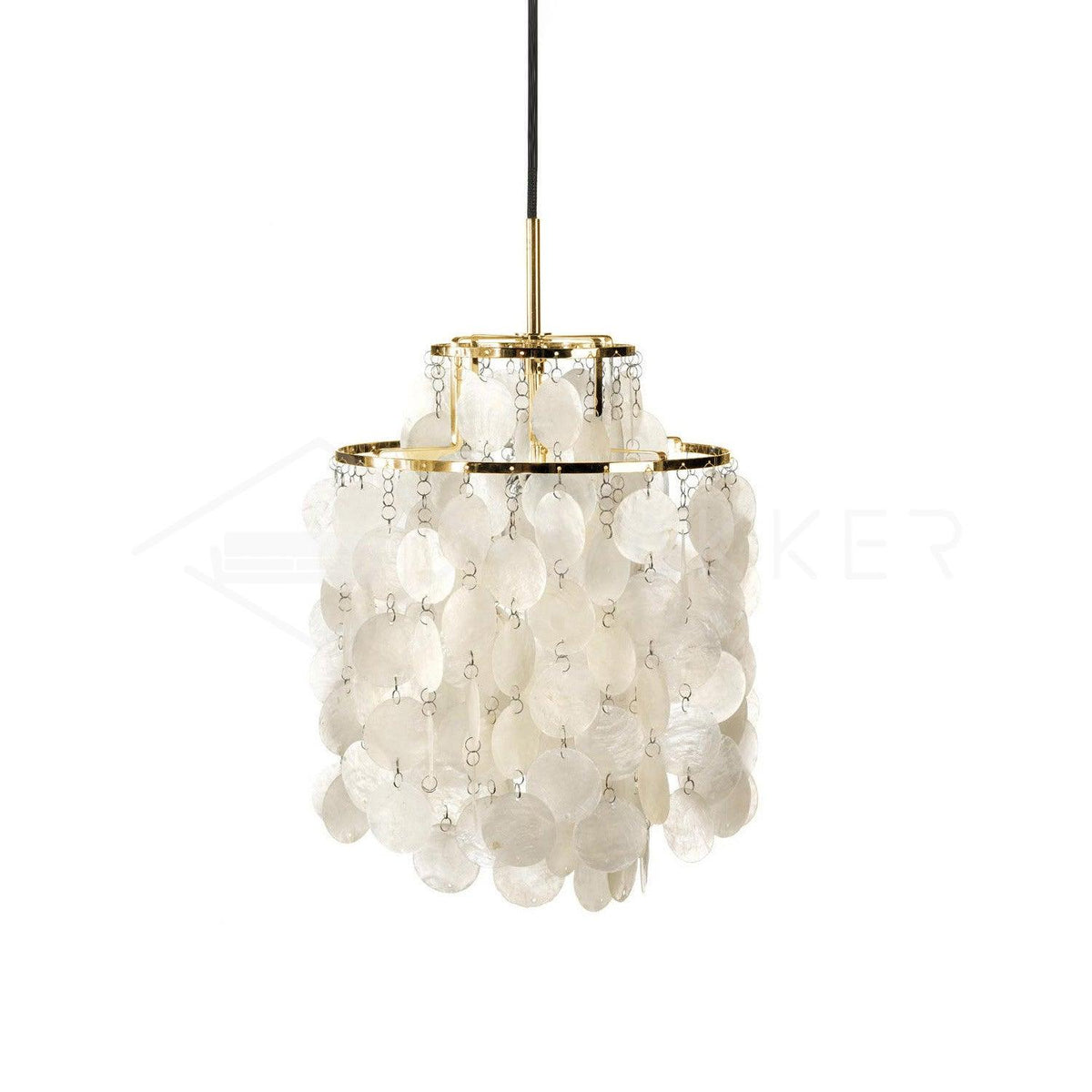 Rivena lampada a sospensione Guscio Tondo Anello