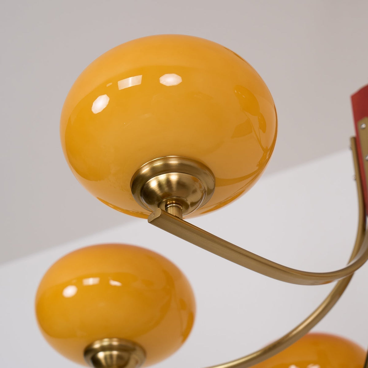 Vira 6 luci Amber vetro globo lampadario