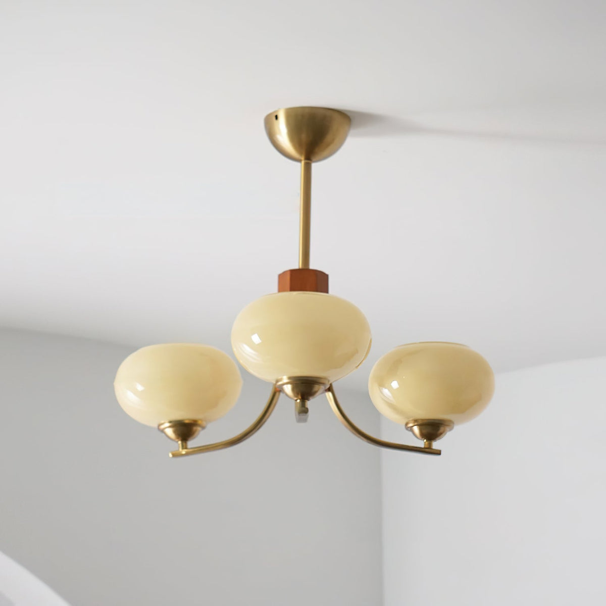 Vira 6 luci Amber vetro globo lampadario