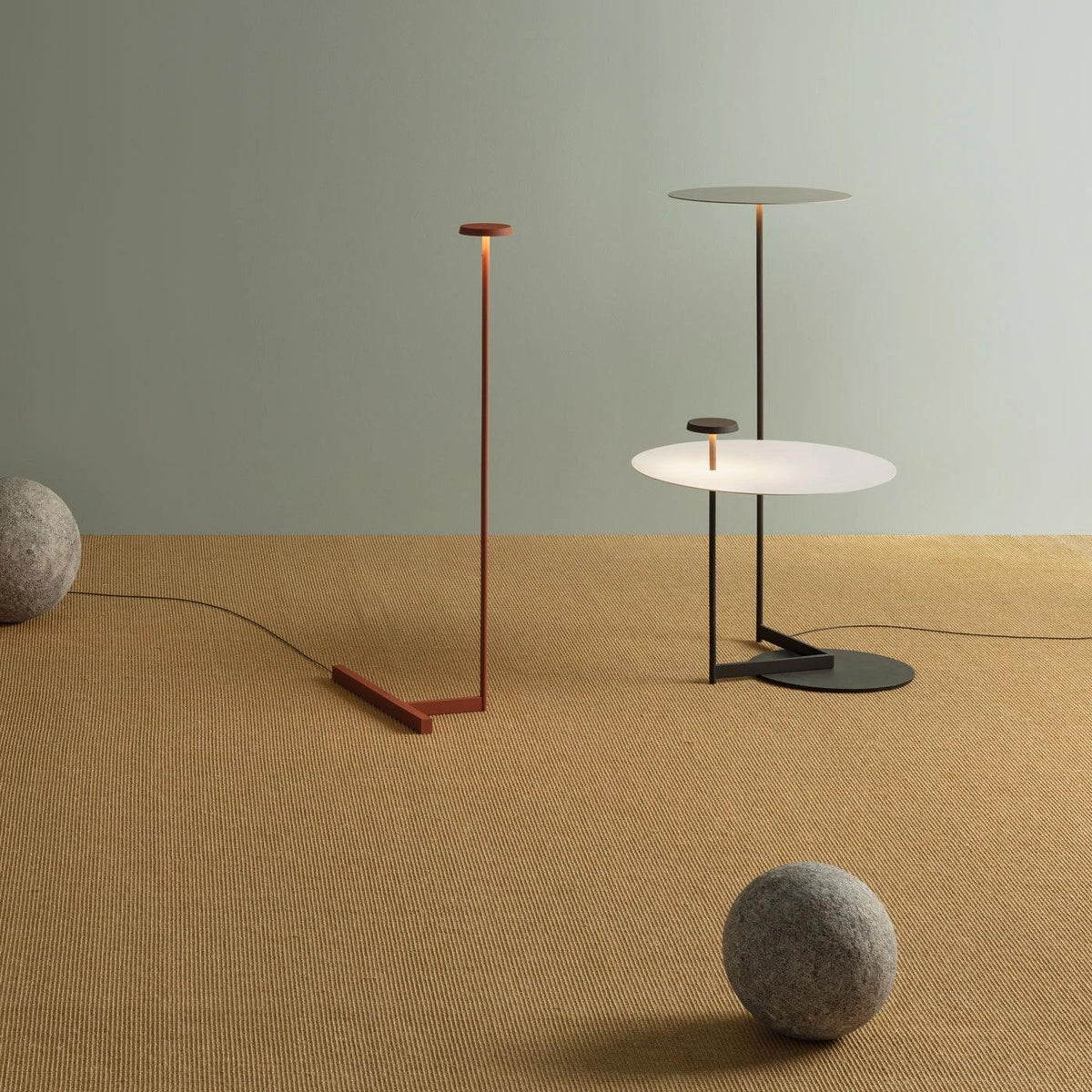 Orvinil lampada da terra in stile scandinavo