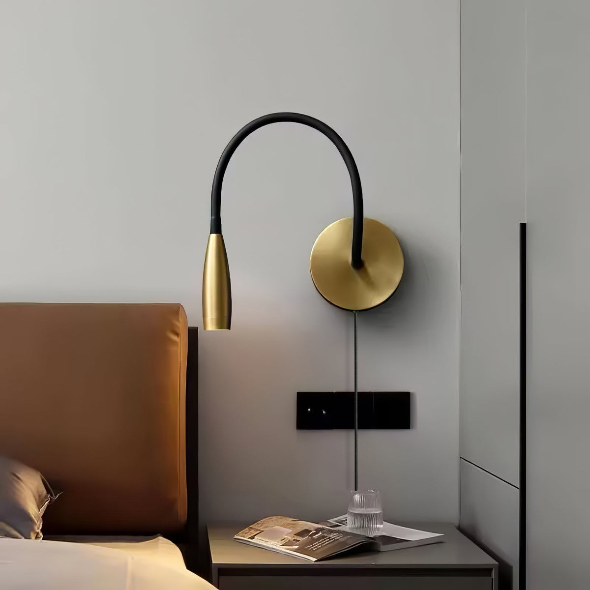 Rivanelle lampada da parete moderna minimalista con spina
