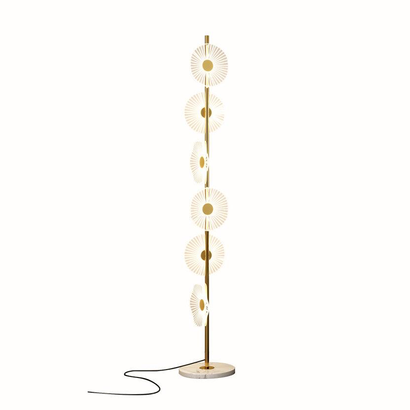 Petaira lampada da terra in marmo lusso