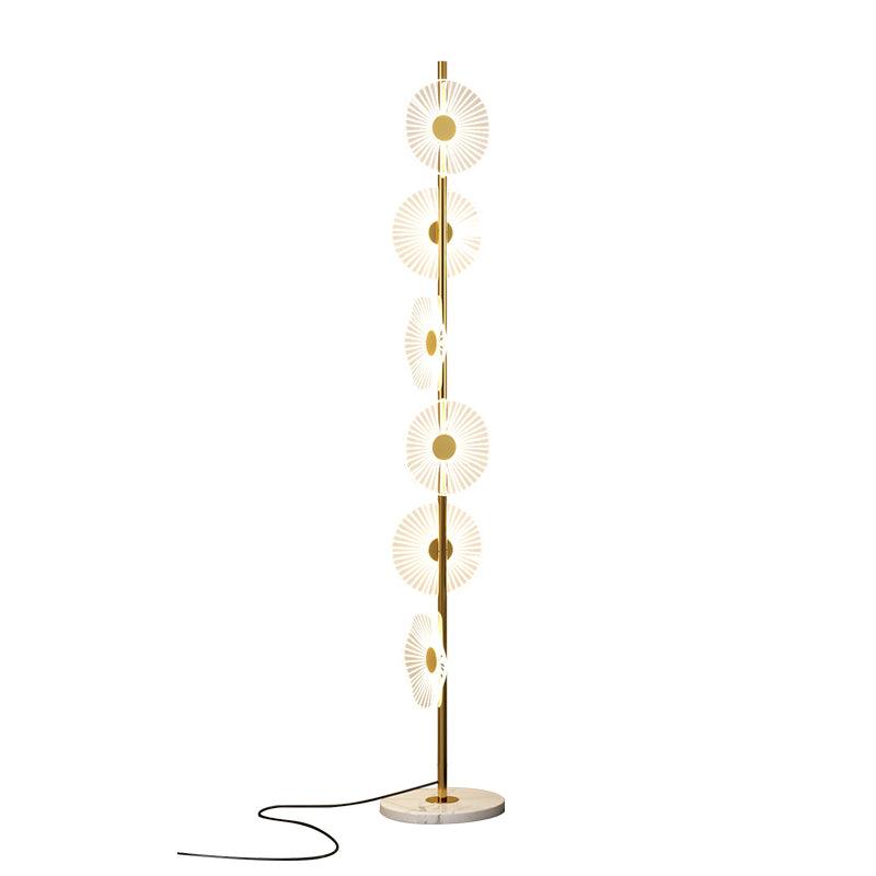 Petaira lampada da terra in marmo lusso
