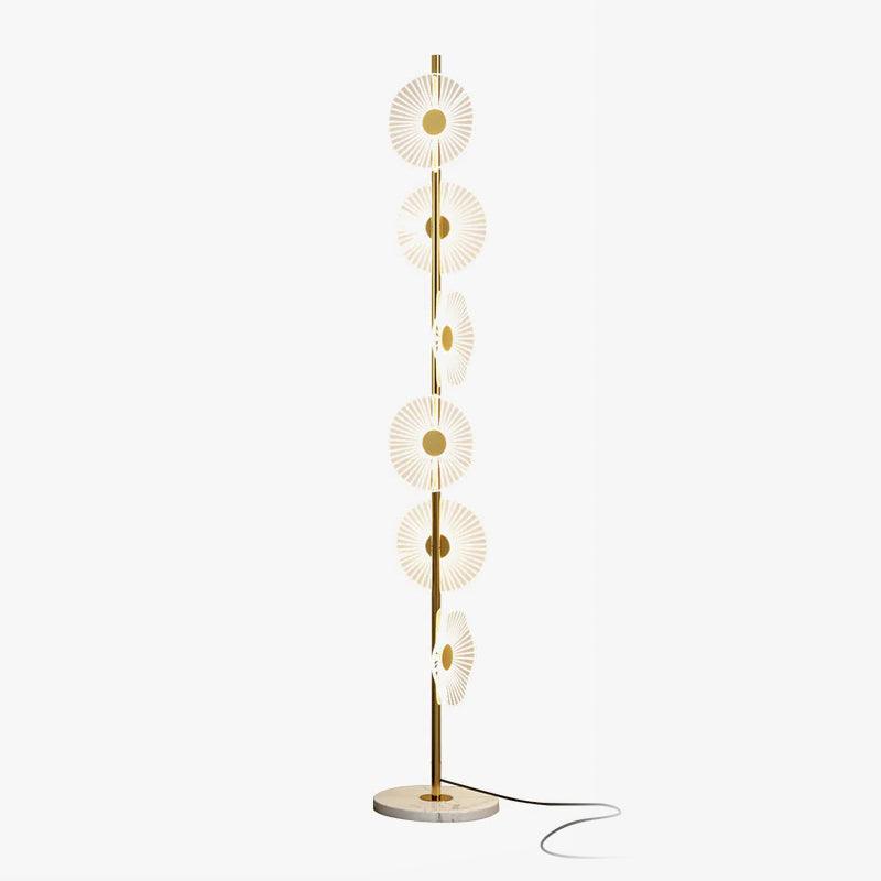 Petaira lampada da terra in marmo lusso
