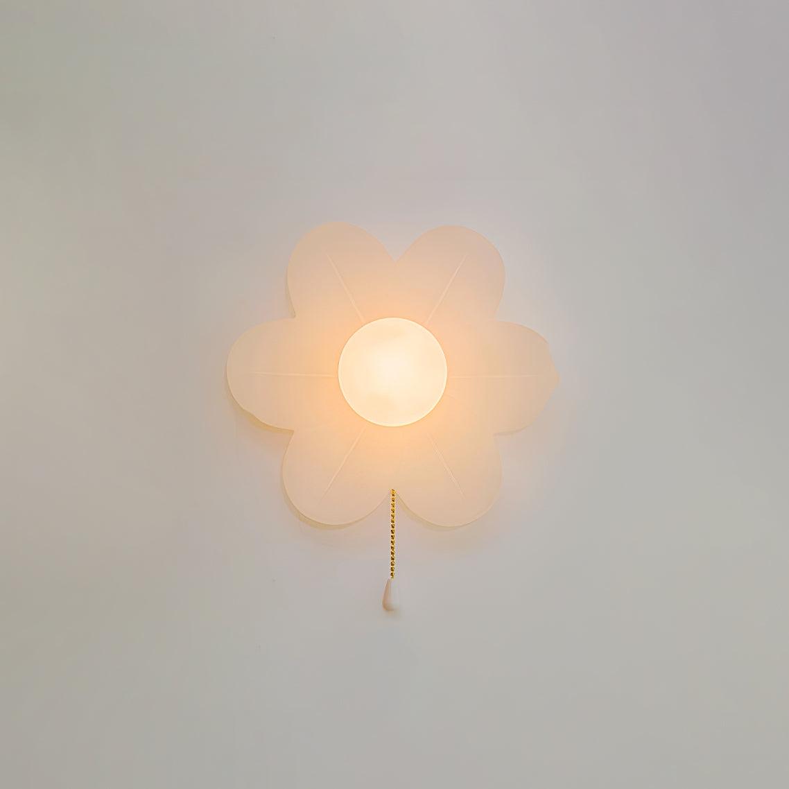 Bov Nordic Art fiori in resina lampada da parete
