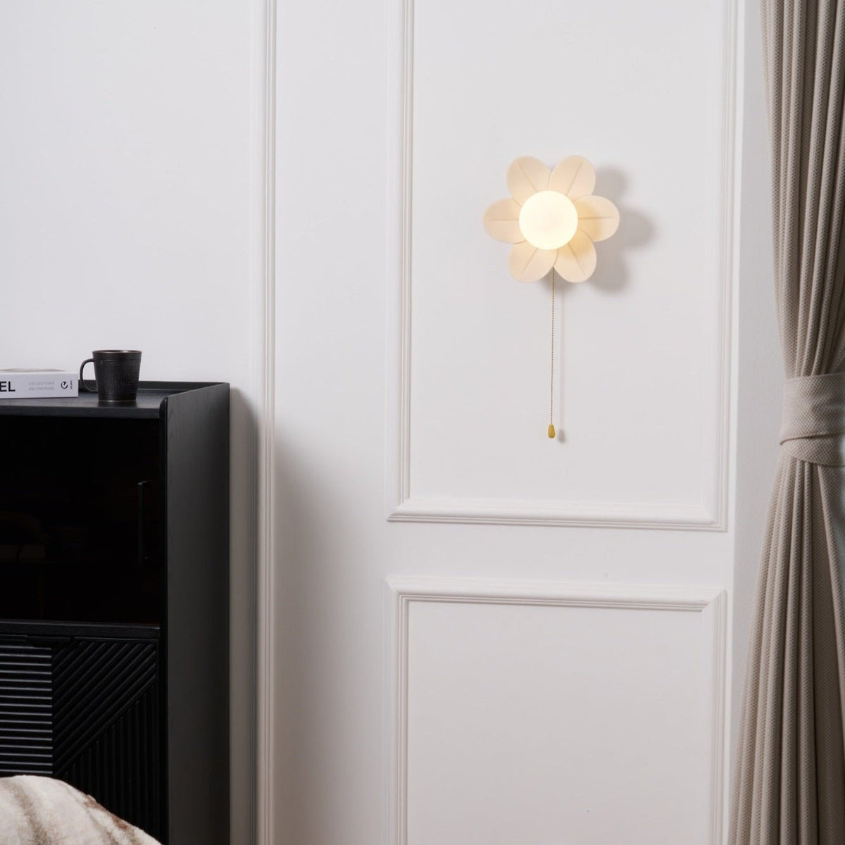 Bov Nordic Art fiori in resina lampada da parete