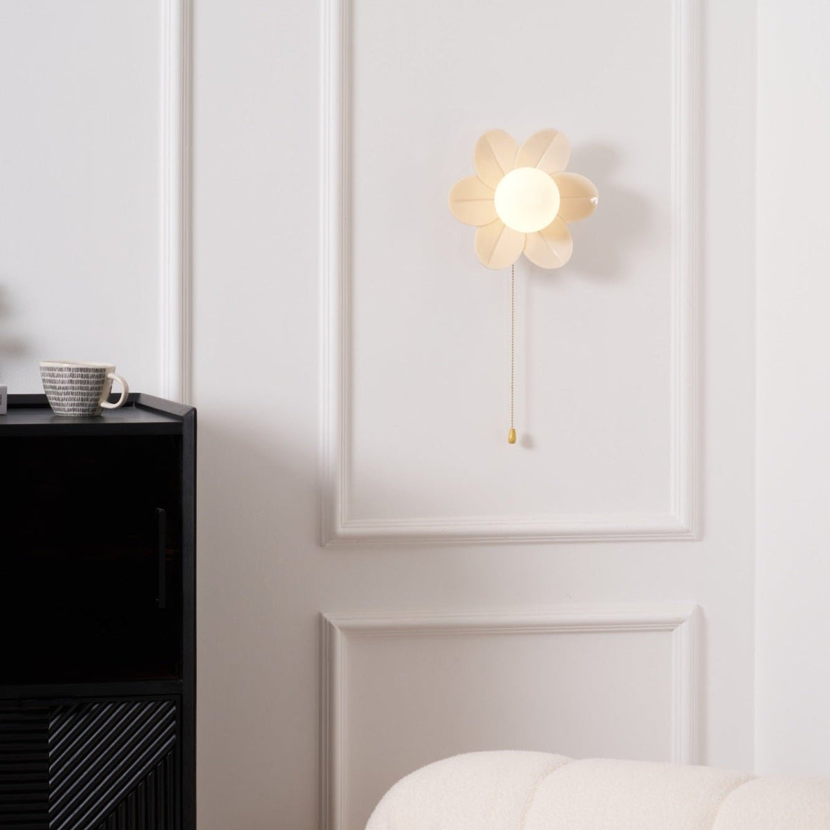 Bov Nordic Art fiori in resina lampada da parete
