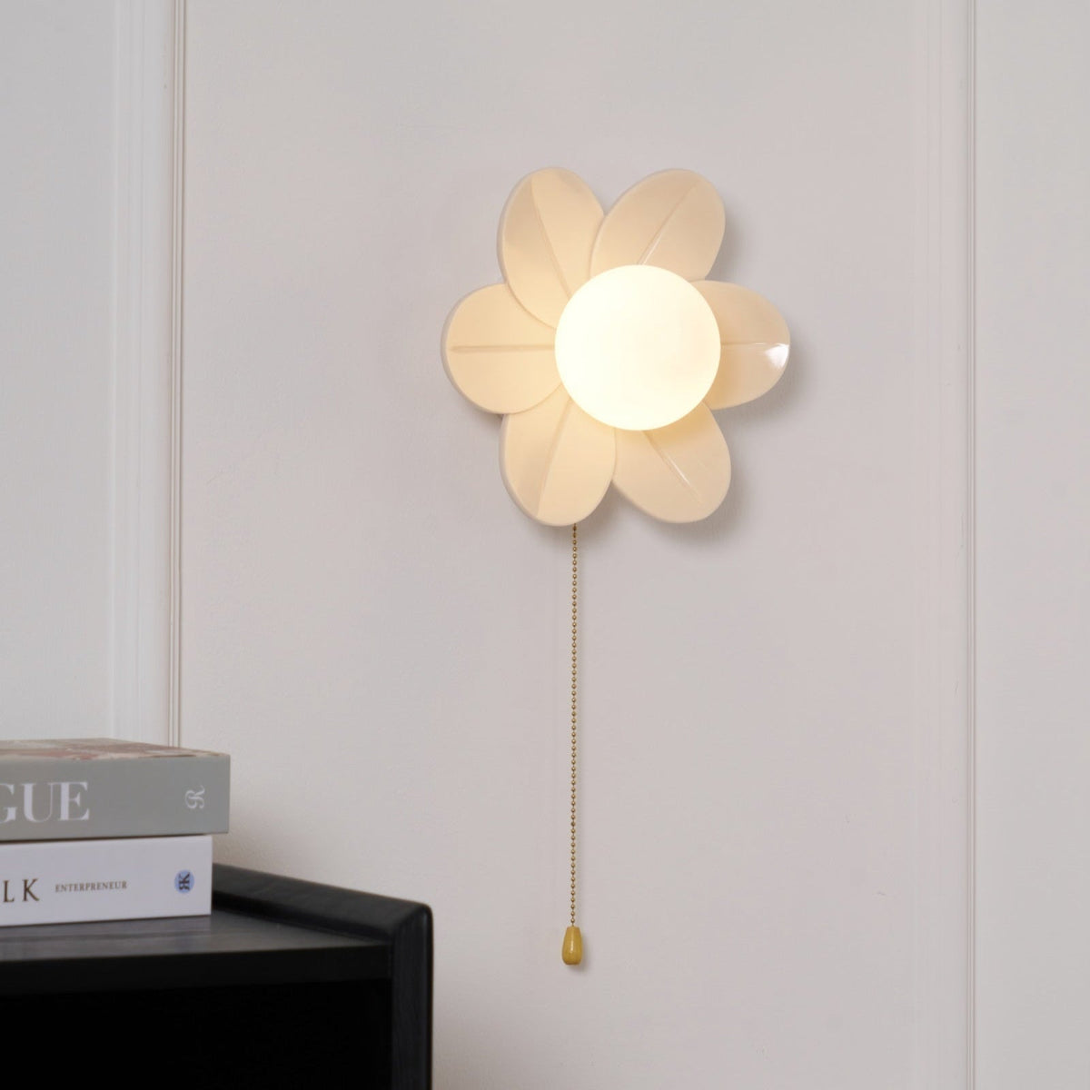 Bov Nordic Art fiori in resina lampada da parete
