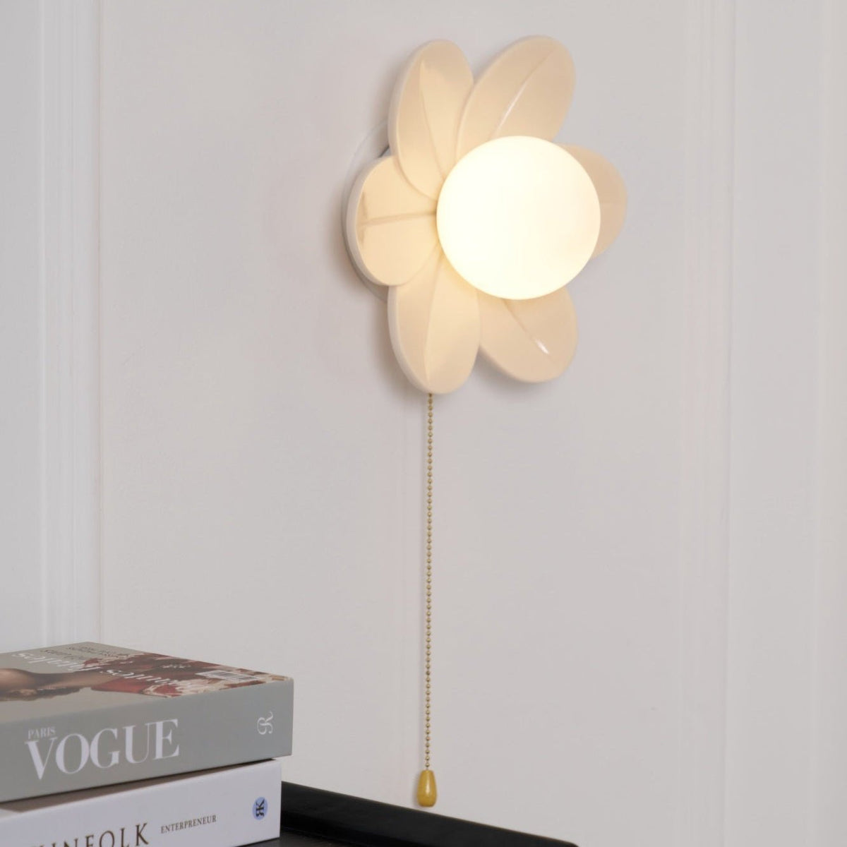 Bov Nordic Art fiori in resina lampada da parete
