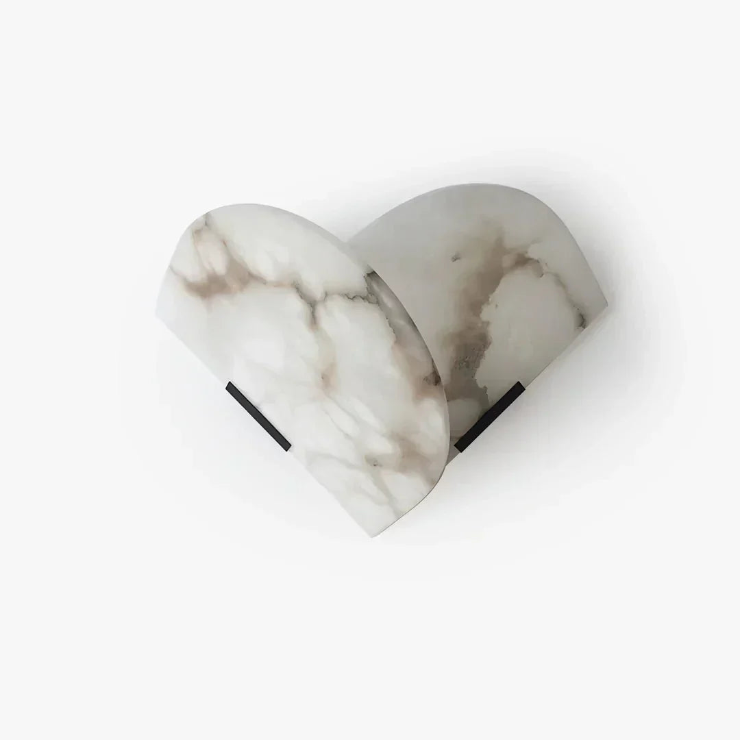 Pase Heart alabastro lampada da parete