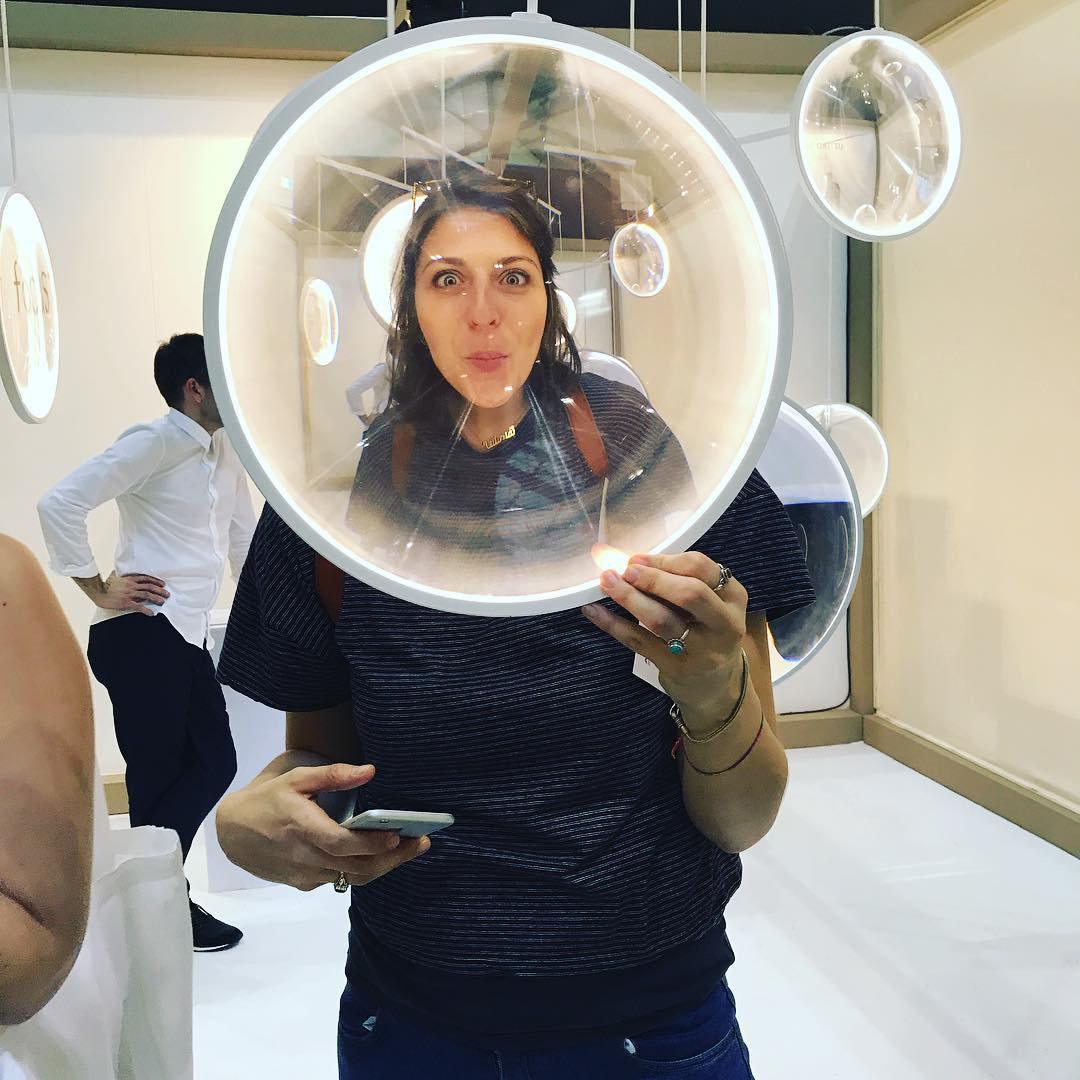 Eirienne lampada a sospensione in vetro Artistico