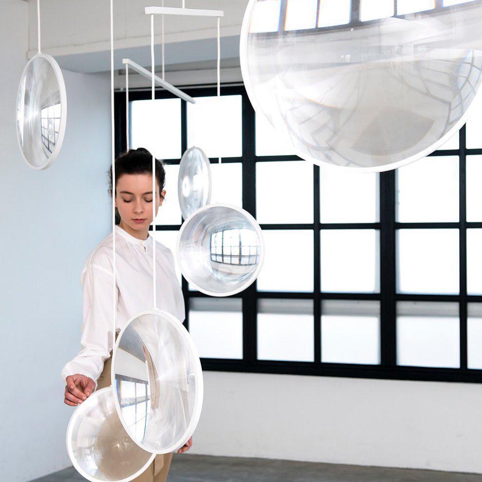 Eirienne lampada a sospensione in vetro Artistico