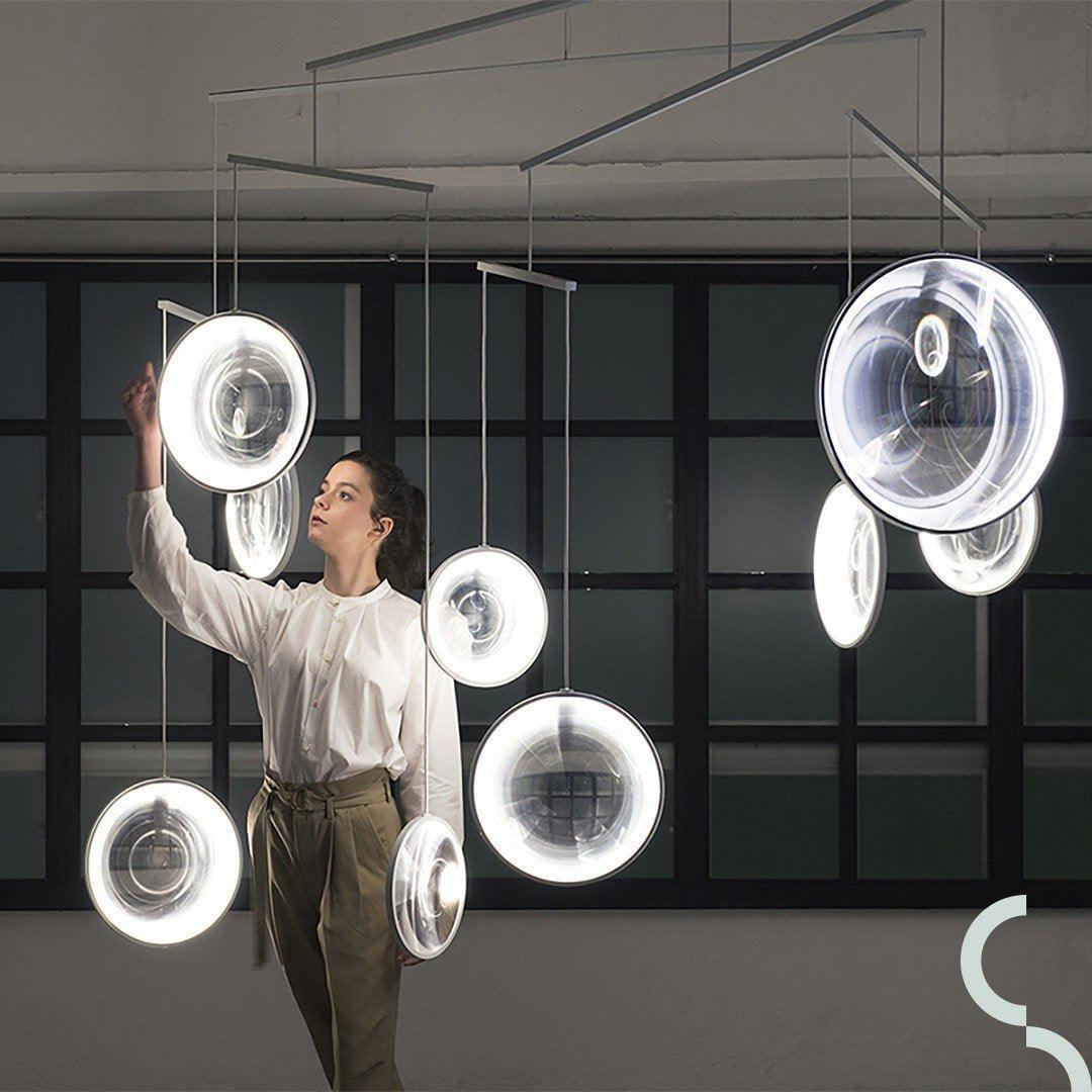 Eirienne lampada a sospensione in vetro Artistico