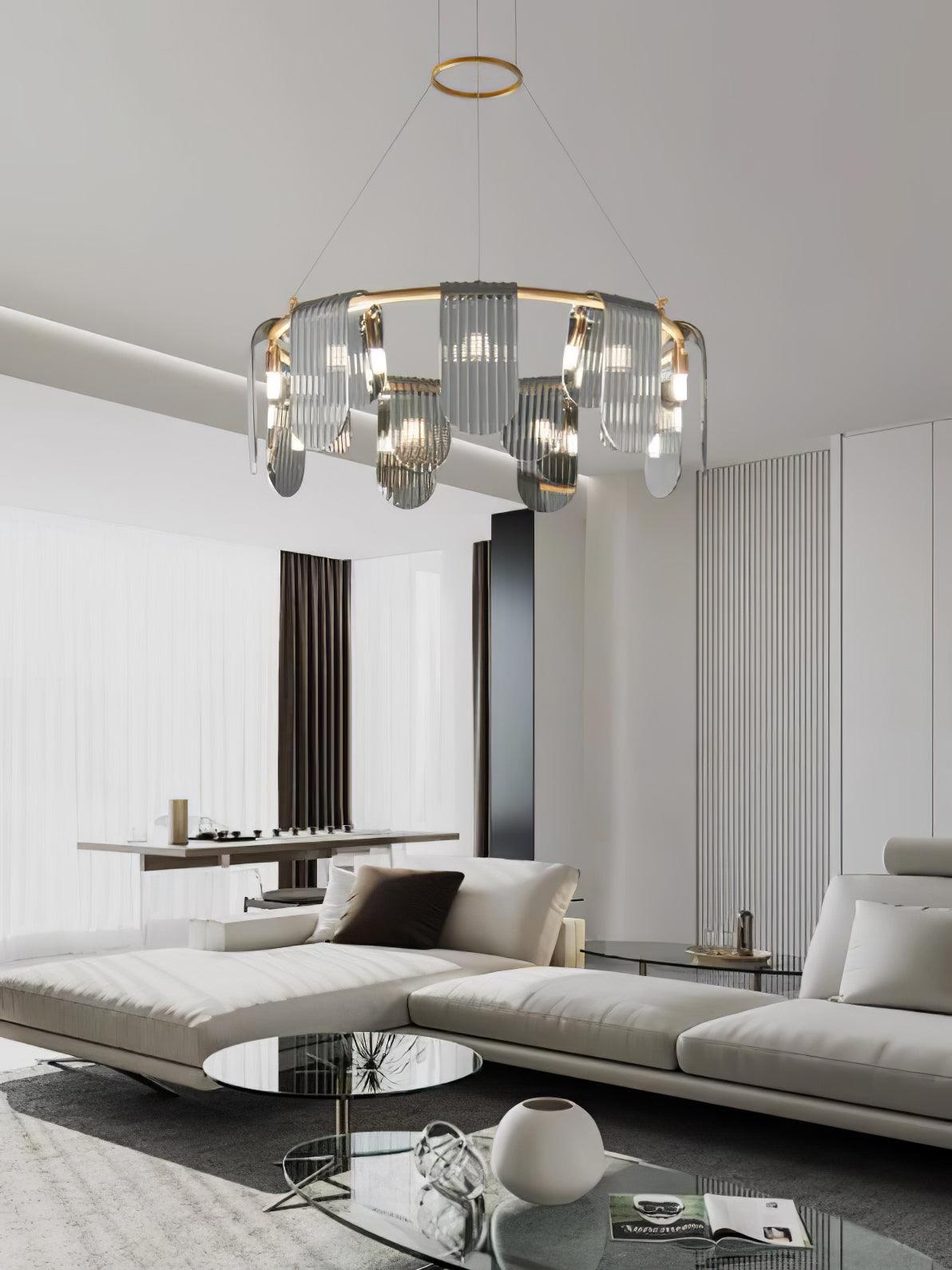 Celorella lampadario in vetro moderno